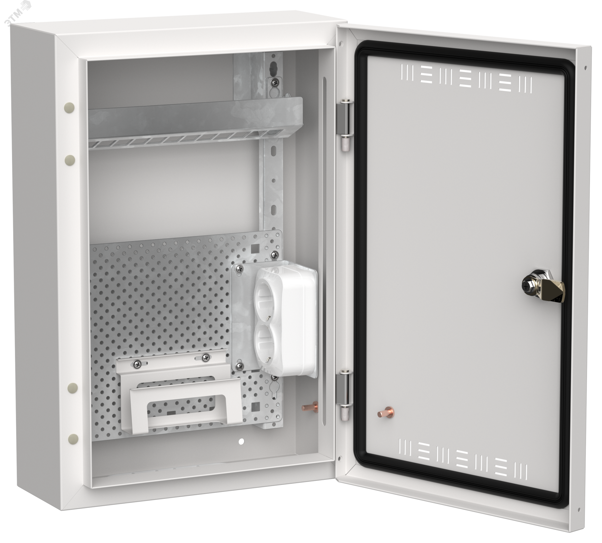 TITAN 5 Корпус мультимедиа ЩРн-24 (1х24) 460х310х140мм IP30 белый IEK TI5-51-N-024-30