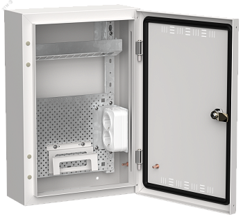 TITAN 5 Корпус мультимедиа ЩРн-24 (1х24) 460х310х140мм IP30 белый IEK TI5-51-N-024-30