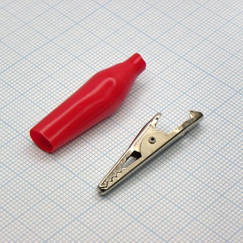 крокодил   8002 RED(1226) - зажим типа крокодил