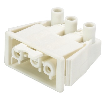 Розетка GST18I3S B1  R V   WS - Розеточный разъем в панель, 3 полюса, винтовая фиксация, номинальное напряжение: 250V, номинальный ток: 20A, цвет: белый, серия gesis GST18i3