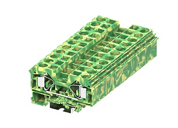 Заземляющая клемма 216917 - Заземляющая клемма, TA16, тип фиксации провода: пружинный, номинальное сечение: 16 мм кв., ширина: 12 мм, цвет: серый, тип монтажа: DIN 35