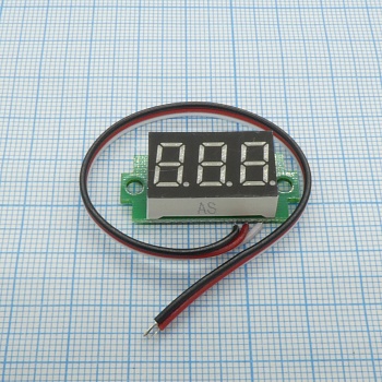 Вольтметр встраиваемый AMK-M24 (0-100В) - Модуль вольтметра предназначен для встраивания в приборную панель. Для этого у него имеются крепежные отверстия.
Модуль питается от внешнего источника.