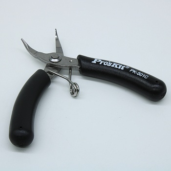 1PK-501C - Длинногубцы изогнутые предназначенные для наладочных работ в труднодоступных местах.