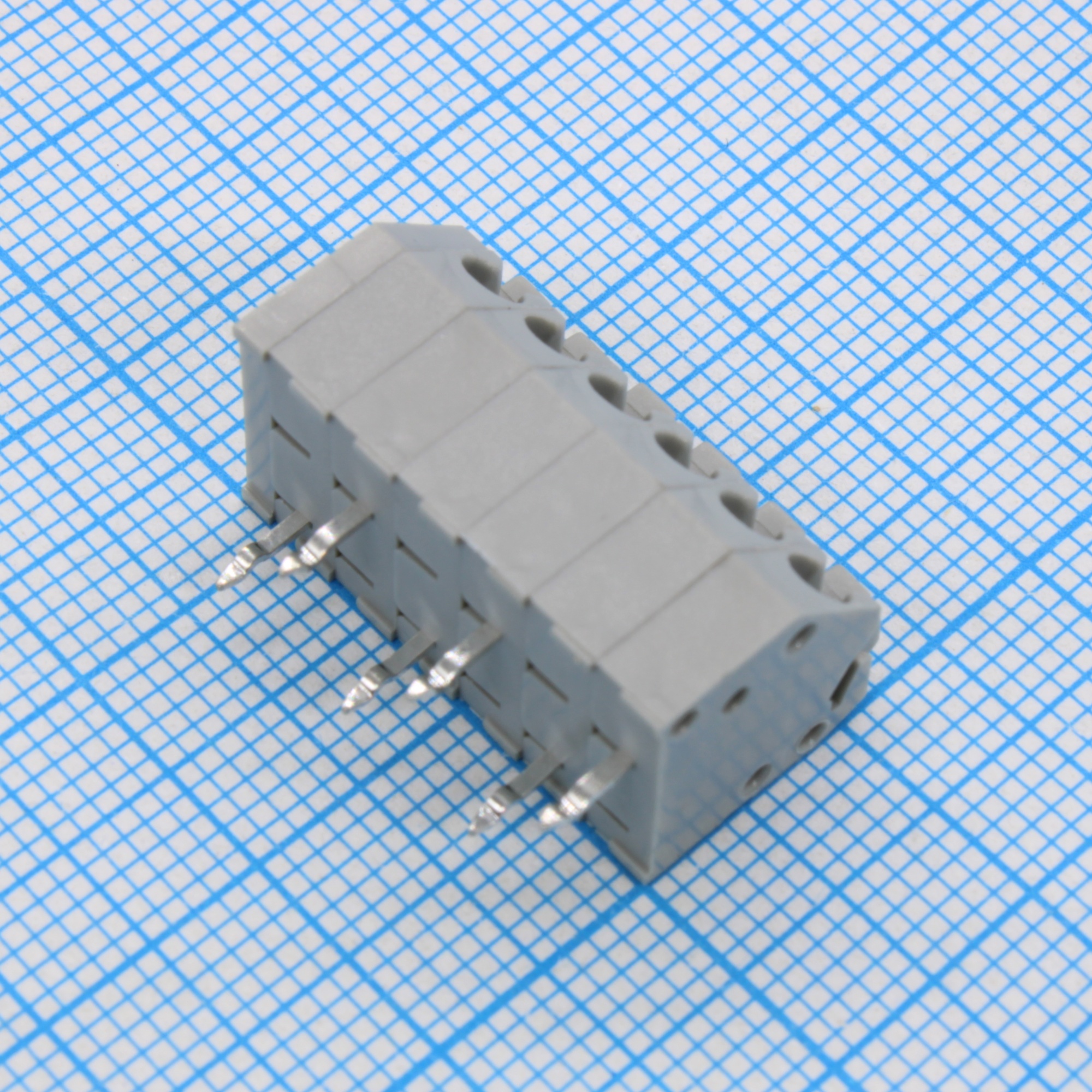 GT250-3.5-06P-11-00 - Нажимной безвинтовой клеммный блок 6 контактов. Зажим типа торцевой контакт. Серия GT250-3.5