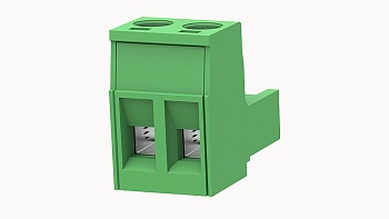 PCB розетка 2EDGK-5.0-02P-14 - Розеточный разъем, PCB, на кабель, прямой, шаг 5,0 мм, 2 полюса, сечение проводников: 1.0 - 2.5 мм кв., винтовая фиксация провода, 320V, 20А, цвет: зеленый, серия 2EDGK