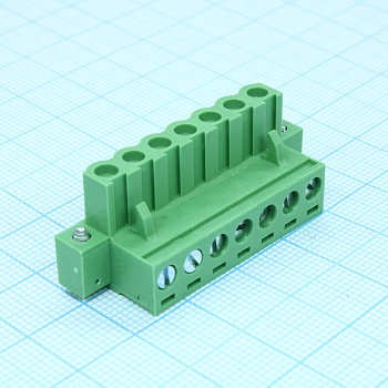 2EDGKM-5.0-07P-14-00A(H) - Разъемный клеммный блок, 7 контактов шаг 5.0мм