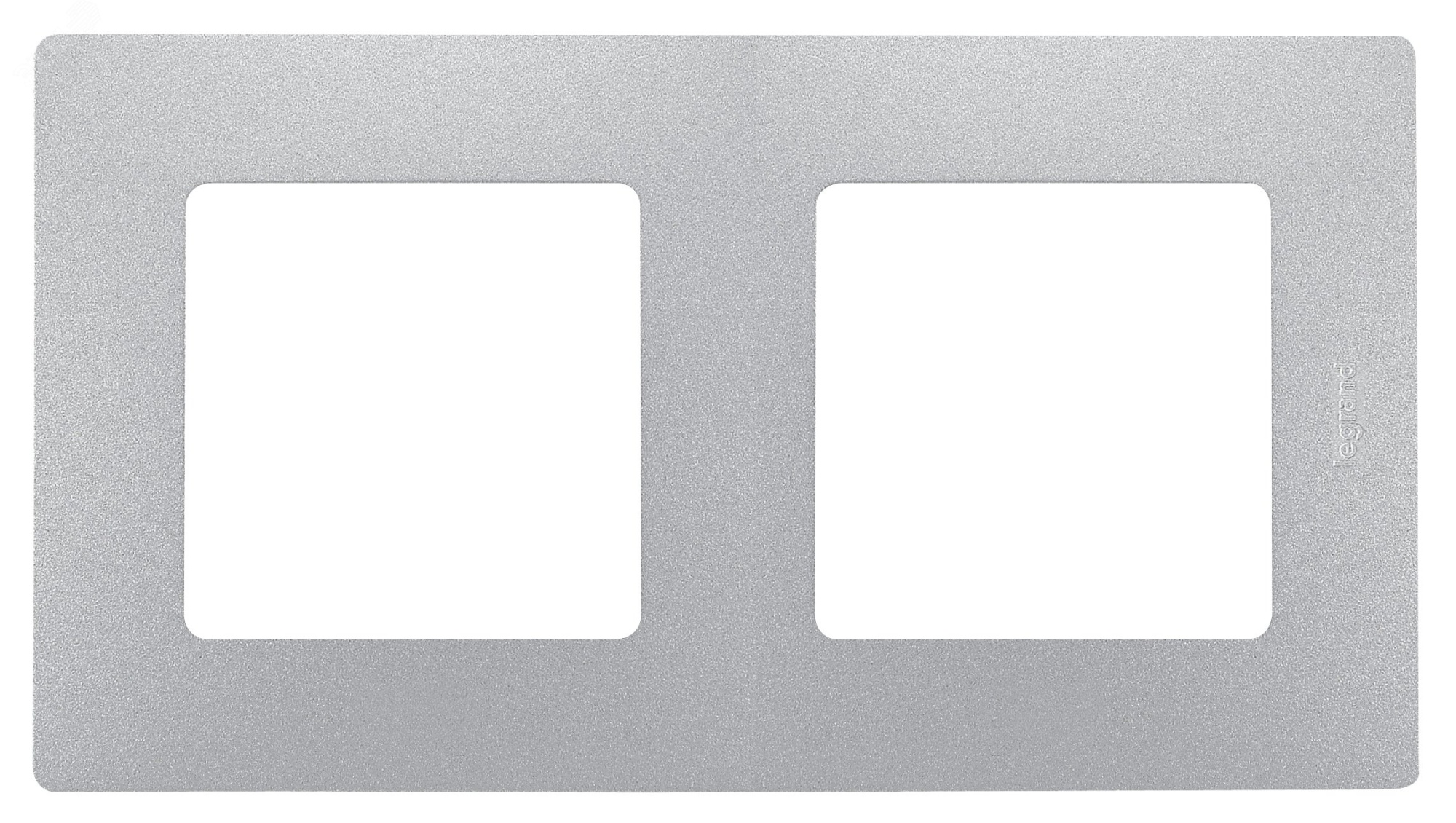 Рамка 2-м Etika алюм. Leg 672552