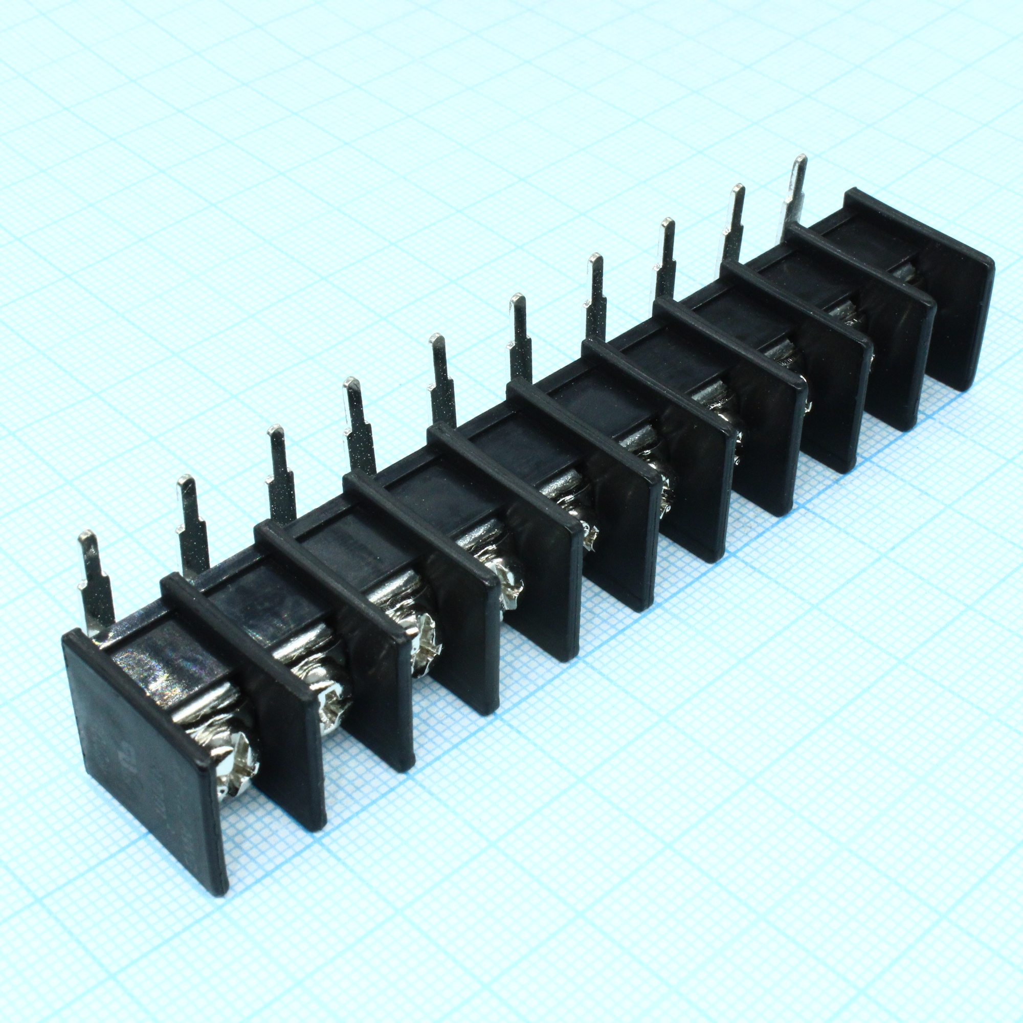 DG45R-B-10P-13-00A(H) - Барьерный клеммный блок 10 контактов. Серия DG45R-B