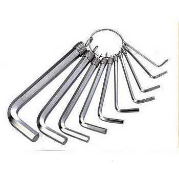 Набор шестигранных ключей BS423198 - 8 ключей-1.5/2.0/2.5/3.0/3.5/4.0/5.0/6.0 мм