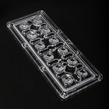 CS16511_HB-IP-2X6-G2-W - Групповая линза 2x6 на 12 светодиодов 60° , эфф=94%, 172x71x8,2mm