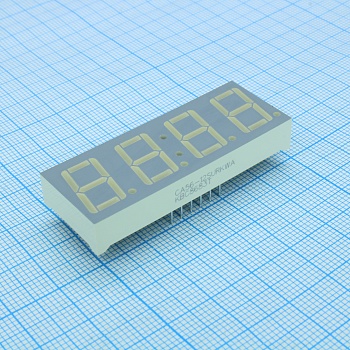 CA56-12SURKWA - 4-х разрядный индикатор 14,22мм/красный/630нм/14-24мкд