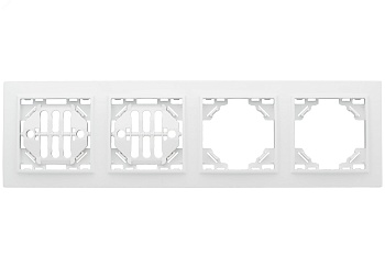 Рамка 4-м Минск горизонтальная бел. Basic ERM-G-304-10