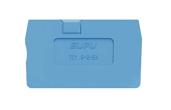 Торцевая крышка TC1.5-2-BU-EA - Торцевая крышка для клемм TC1.5-2-..., цвет: синий