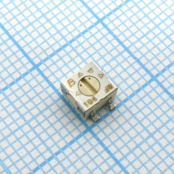 3314G-1-104E - Потенциометр однооборотный керметный 100кОм 0.25Вт SMD