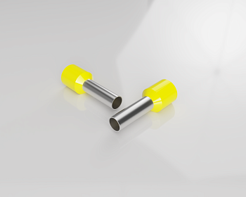 Наконечник 06.600.2927.0 - Наконечник кабельный, трубчатый, изолированный, S=6мм, L=20мм, желтый
