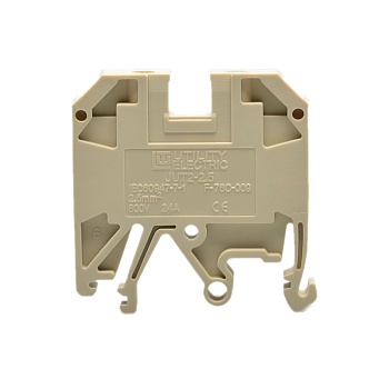 Проходная клемма JUT2-2.5-GY - Проходная клемма, тип фиксации провода: винтовой, номинальное сечение: 2,5 мм кв., 800V, 24A, ширина: 5,2 мм, цвет: серый, тип монтажа: DIN35