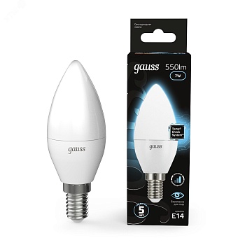 Лампа LED Candle E14 7W 4100К step dimmable 1/10/100 103101207-S