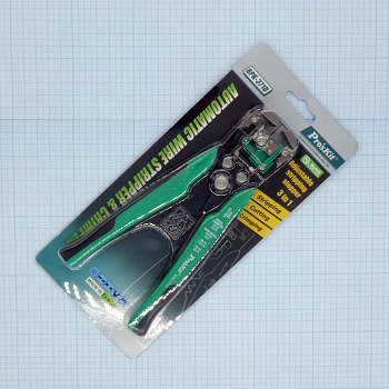 8PK-371D - Автоматизированные клещи для зачистки проводов и обжима клемм (стриппер+кримпер)  из легированной стали