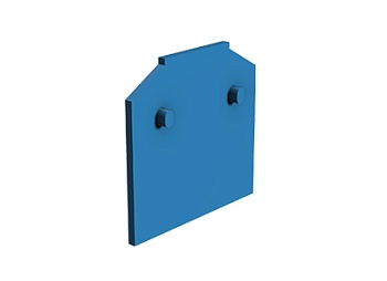 Пластина разделит. 9702/6 BLAU - Разделительная пластина, для клемм 9700 A/5/6 S35, цвет: синий