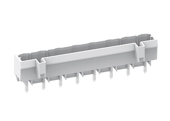 Вилочный разъем на плату 475715-06D - Вилочный разъем, вертикальный, на плату, шаг: 7.5 мм, 15 полюсов, фиксация на плате пайкой, исполнение: длина выводов 5 мм, 500V, 16A, цвет: серый
