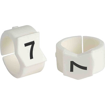 brd133607 - SCN-45-7 клипсы белые, 50шт/упак, для провода 11,2-15,0мм диаметра, легенда 7