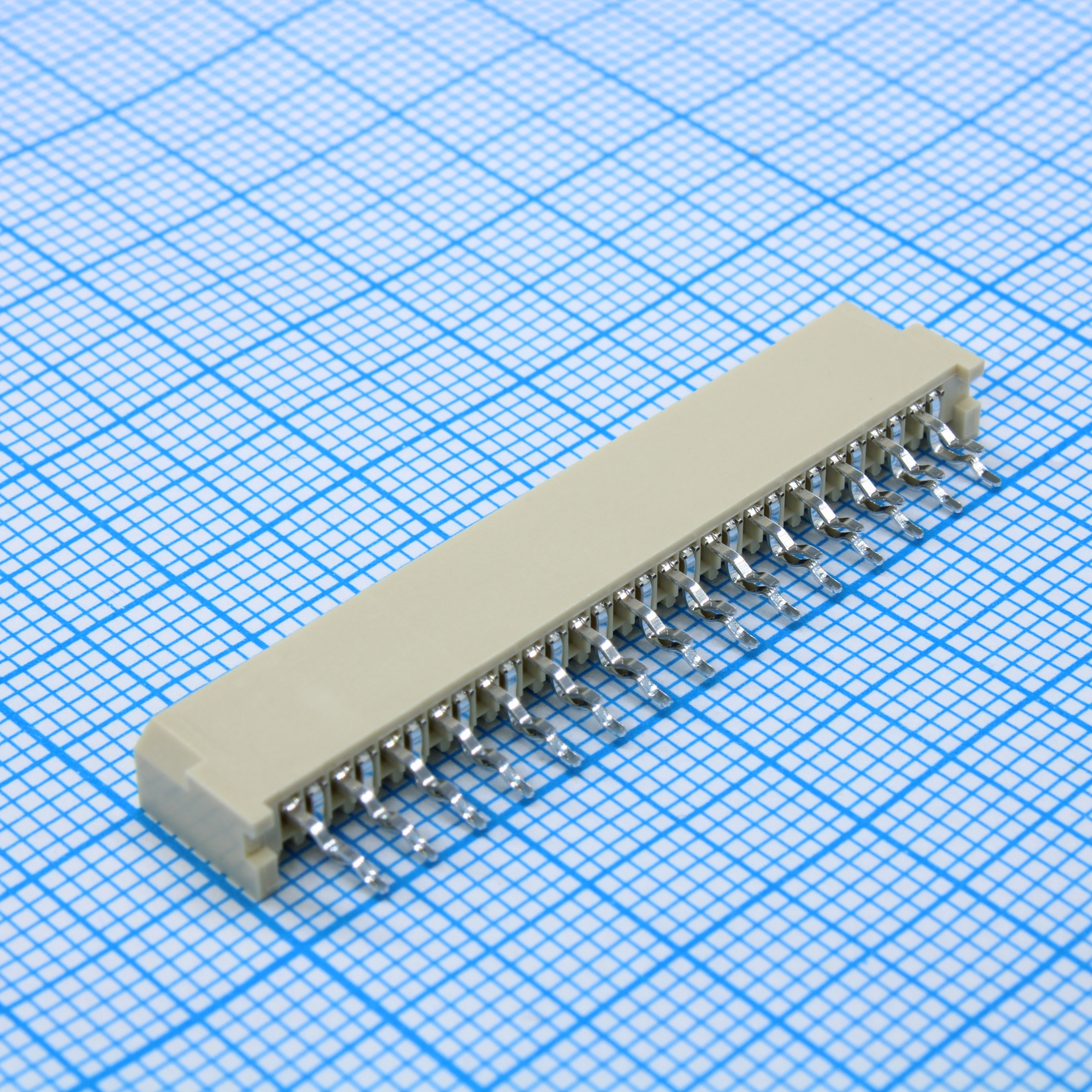 AFC25-S30HCC-00 - Разъем для плоского шлейфа односторонний 30 контктов шаг 1.25мм FFC/FPC