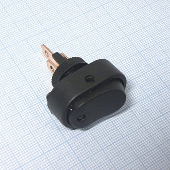 DS ASW-20D зеленый ON-OFF - клавишный выключатель со светодиодной зеленой подсветкой 12V