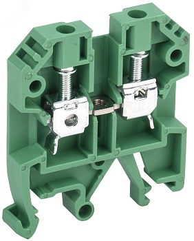 Клемма винтовая КВИ-4мм2 зеленая YZN30-004-K06