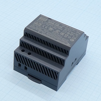 HDR-100-48 - AC-DC, 92Вт, вход 85...264 В AC 47...63Гц/120...370В DC, выход 48В/1.92А, рег. выхода 48…48.7В, изоляция 3000В AC, в кожухе на DIN-рейку, 70х90х54.5мм, -30...+70°С
