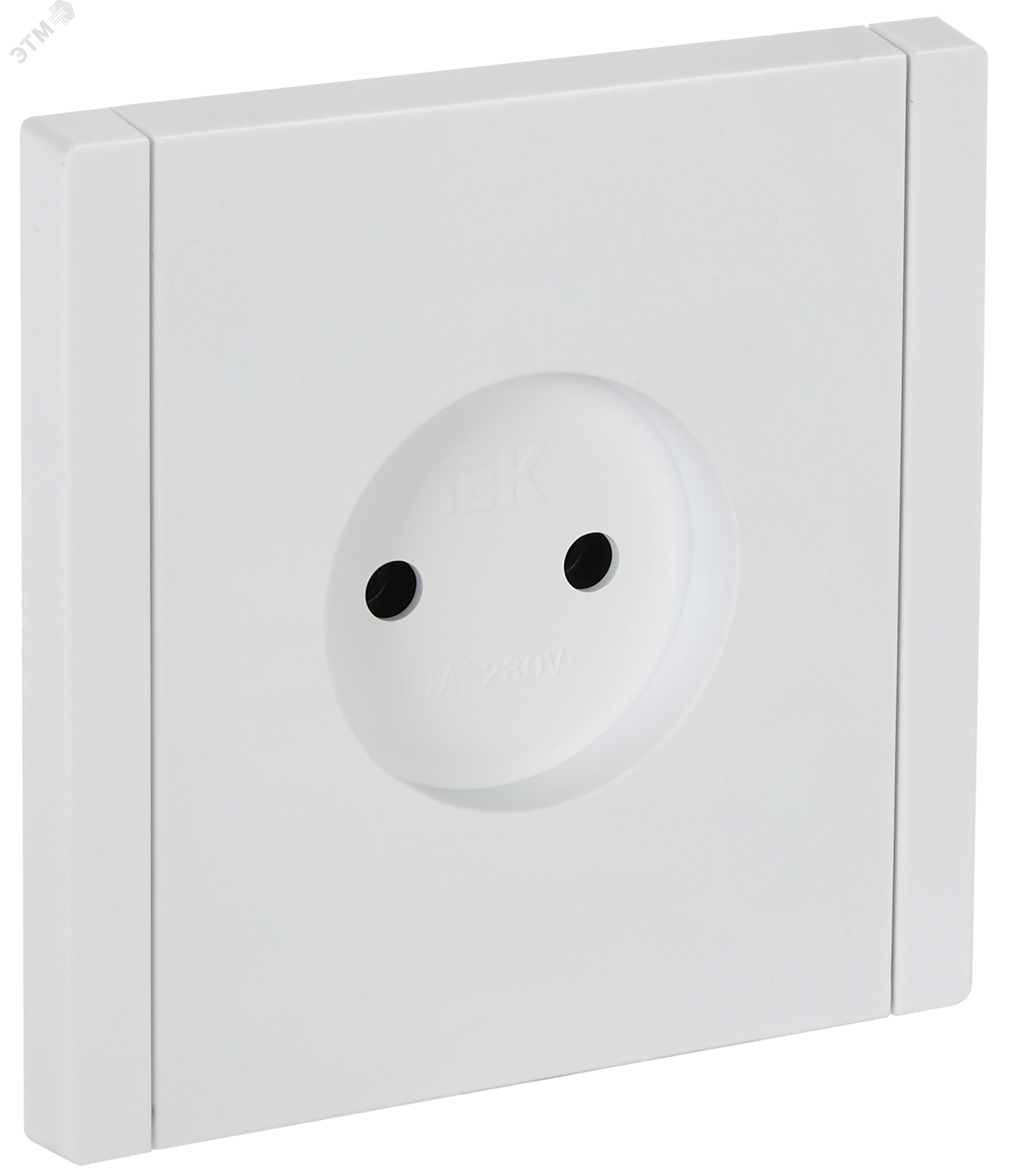 Розетка СП FORTE&PIANO FP218 10А без заземл. без защ. шторок винт. крепл. бел. IEK FP-R10-10-K01