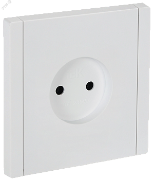 Розетка СП FORTE&PIANO FP218 10А без заземл. без защ. шторок винт. крепл. бел. IEK FP-R10-10-K01