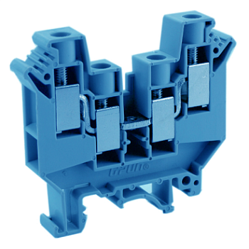 Проходная клемма UKJ-10/2X2EE - Проходная клемма, 4 точки подключения в клемме, серия EE, тип фиксации провода: винтовой, номинальное сечение: 10 мм кв., 57A, 660V, ширина: 10,2 мм, цвет: серый, стандарт GB/T14048.1, тип монтажа: DIN 35