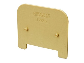 Торцевая крышка TW2.5 - Разделительнаая пластина для клемм TW2.5, цвет: бежевый