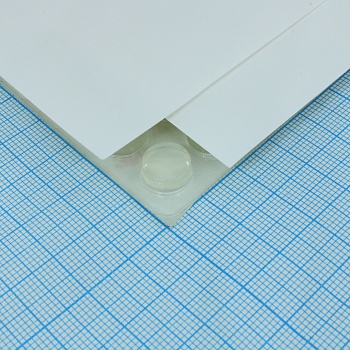 RF-6004 - Круглая полиуретановая ножка прозрачного цвета на клеевой основе 3M