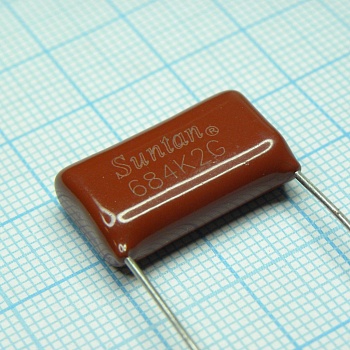 TS02002G684KSB0F0R - Конденсатор металлоплёночный полиэтилентерефталатный 0.68мкФ 400В ±10% (23х8х15мм) шаг выводов 20мм 85°С россыпь