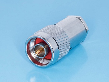 N-S58P - Разъем N вилка на кабель RG-58, пайка