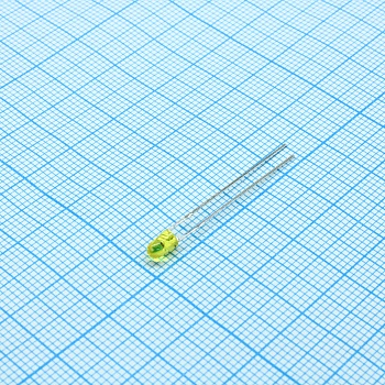 L-934YT - Светодиод 3мм/желтый/588нм/8-20мкд/прозрачный желтый/50°