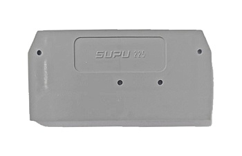 Торцевая крышка 225121 - Торцевая крышка для клемм TA2.5, цвет: серый