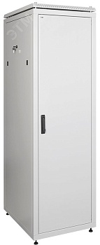 Шкаф сетевой 19дюйм LINEA N 38U 600х600 мм металлическая передняя дверь серый LN35-38U66-M