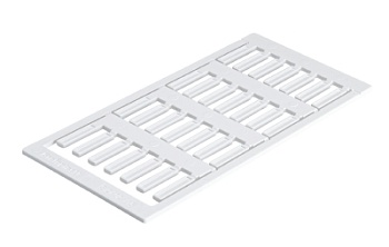 Маркировка WMS SI2K02W/15N - Маркировочные таблички для кабельных контейнеров, PC / ABS, белый, размер 15 x 4 мм, 45 шильдиков, для плоттера wieplot,