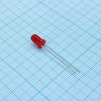L-7113LSURDK - Светодиод 5мм/красный сверхяркий/630нм/700-1300мКд/матовый красный/30°
