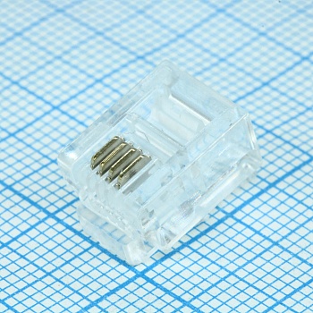 DS1122-03-P40T - Вилка RJ-11,  6P4C