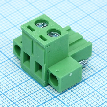 2EDGKM-5.08-02P-14-00A(H) - Разъемный клеммный блок, 2 контакта шаг 5.08мм
