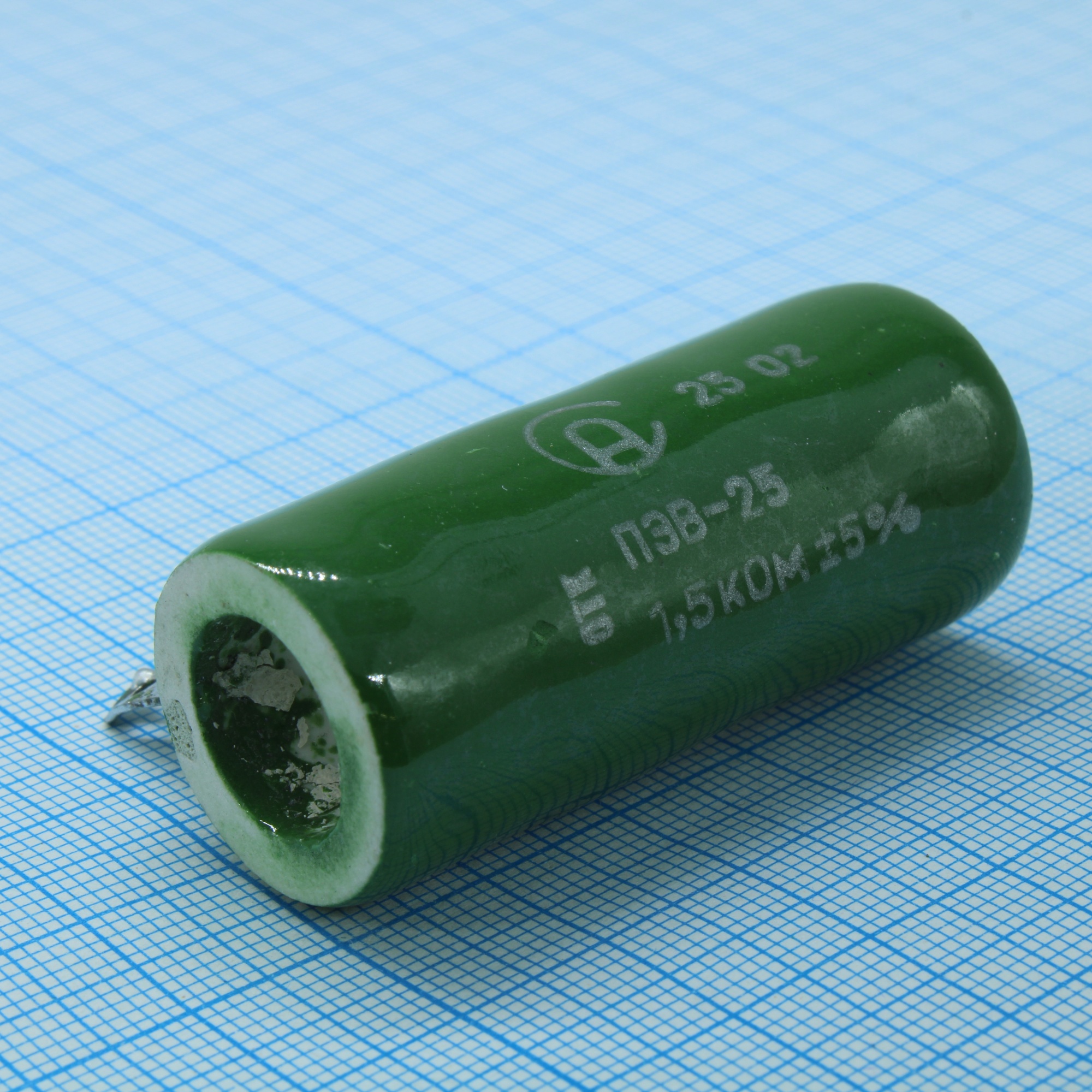 ПЭВ-25   1.5К ±5% - Проволочный постоянный резистор 1.5кОм 25Вт ±5%