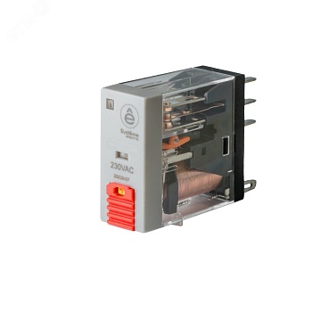 Реле 12A 1CO 230VAC тест кнопка LED SXG12P7