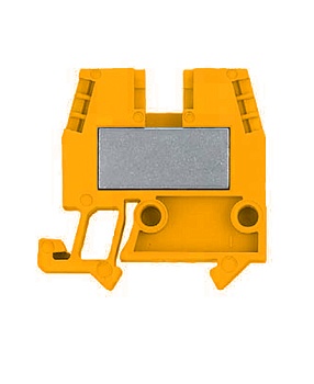 Клемма WKM 4/15 Orange - Проходная клемма, тип фиксации провода: винтовой, номинальное сечение: 4 мм кв., 32A, 500V, ширина: 6 мм, цвет: оранжевый, тип монтажа: DIN 15