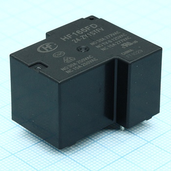 HF165FD/24-ZY1STFV - Реле силовое, 10А одна контактная группа на переключение катушка 24В