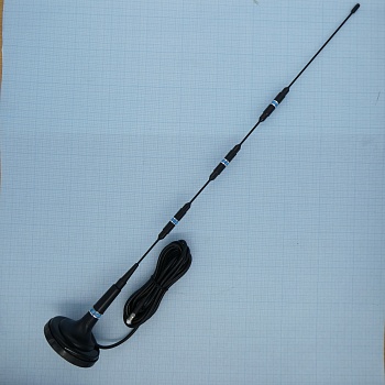 ANT GSM ANTEY 902 FME - GSM 900/1800; 50Ом; 9,0 дБ; КСВ 1,9:1; магнитная база 75мм; длина кабеля 2м; ветровая нагрузка: 200км/ч; FME-F-разъем