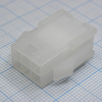 I-DS1073-02-PCT02X3 - Разъем питания (корпус) Mini-Fit, 6pin, вилка на кабель, шаг 4,2мм, требуются контакты T-DS1073-02-PC600