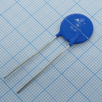 B72214S0110K101 - Варистор 11Vac/14Vdc, 1000A, 18V(1mA), 3.2W  радиальные выводы, россыпь